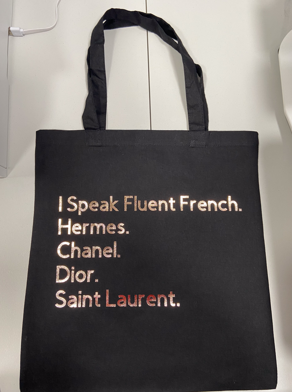 I Speak Fluent French Canvas Tote bag-Haute Socky